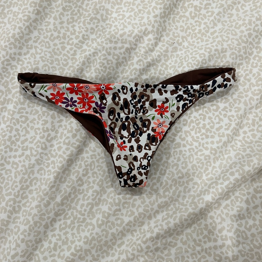 Reversible Cheetah Bikini Bottom